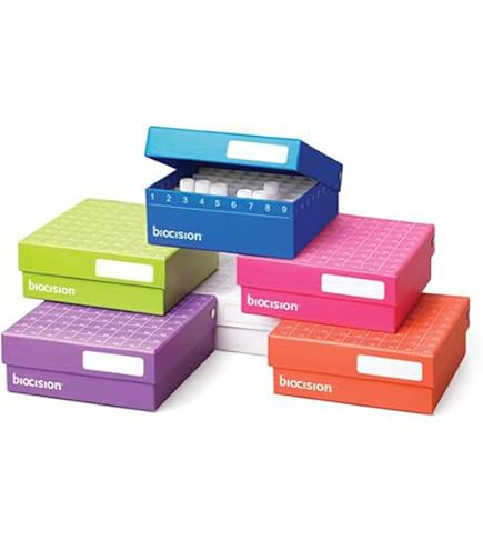 BioCision BCS-206MC TruCool Hinged CryoBox, 81-Place, Multi-Color
